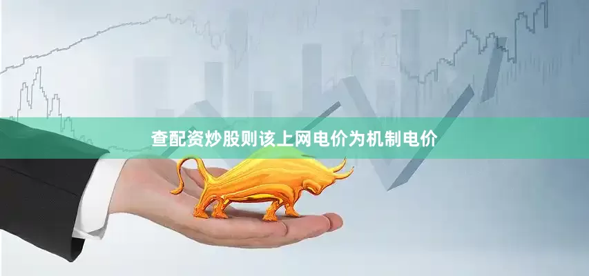 查配资炒股则该上网电价为机制电价